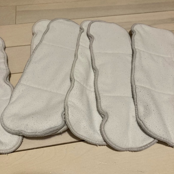 Charlie Banana 6 Cloth Diapers 12 Inserts - Red White Stars, Safari Fun Prints - Picture 10 of 11